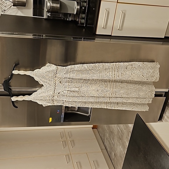 💕SEA NEW YORK💕 Blaire Eyelet Sleeveless Midi Dress ~ Blue 12 NWT - Picture 12 of 16